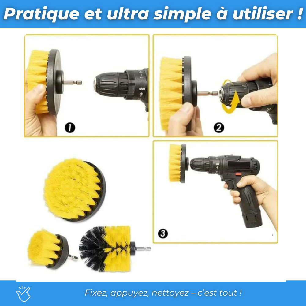 TurboBrush Pro - Kit de têtes nettoyantes