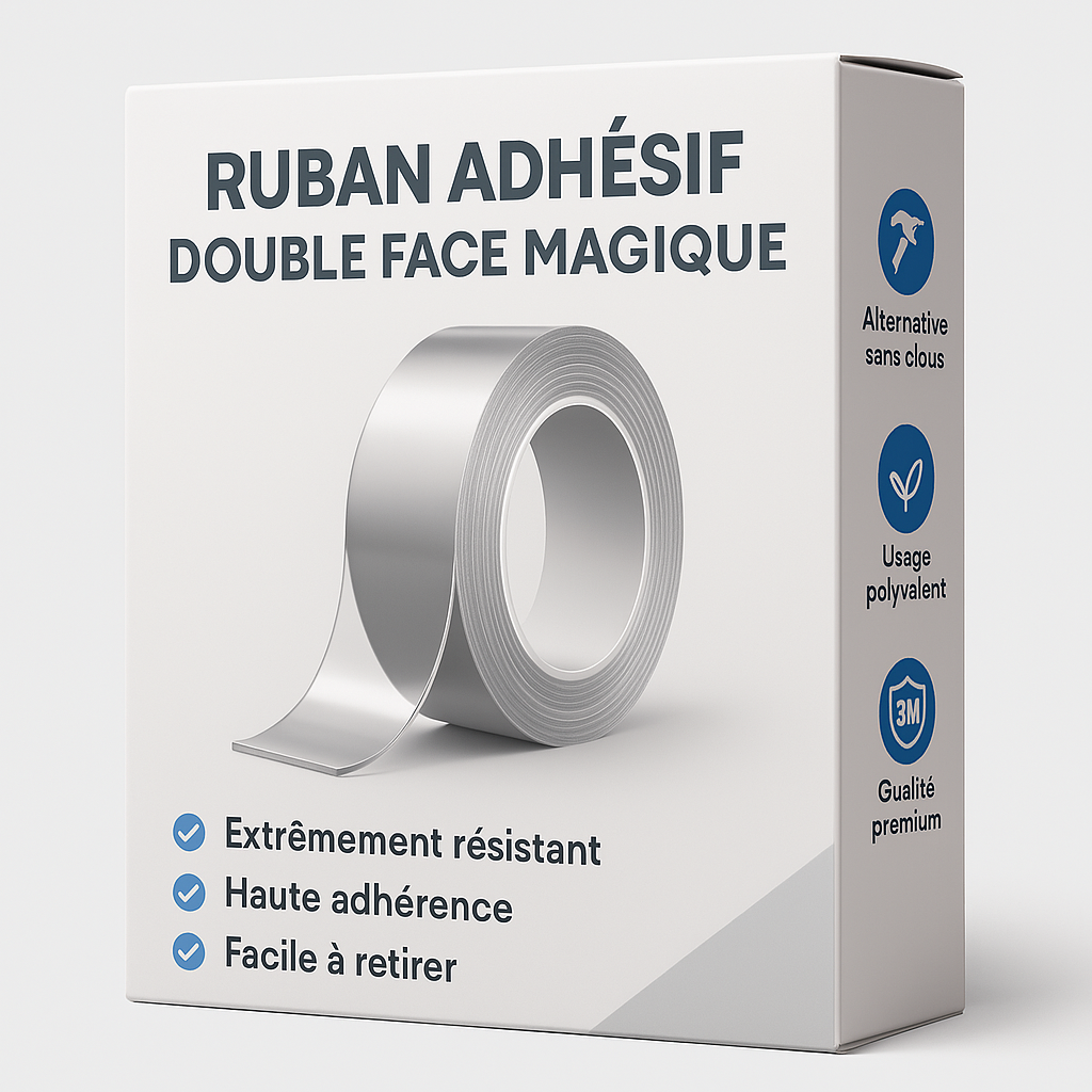 Ruban adhésif double face - 2 Mètres