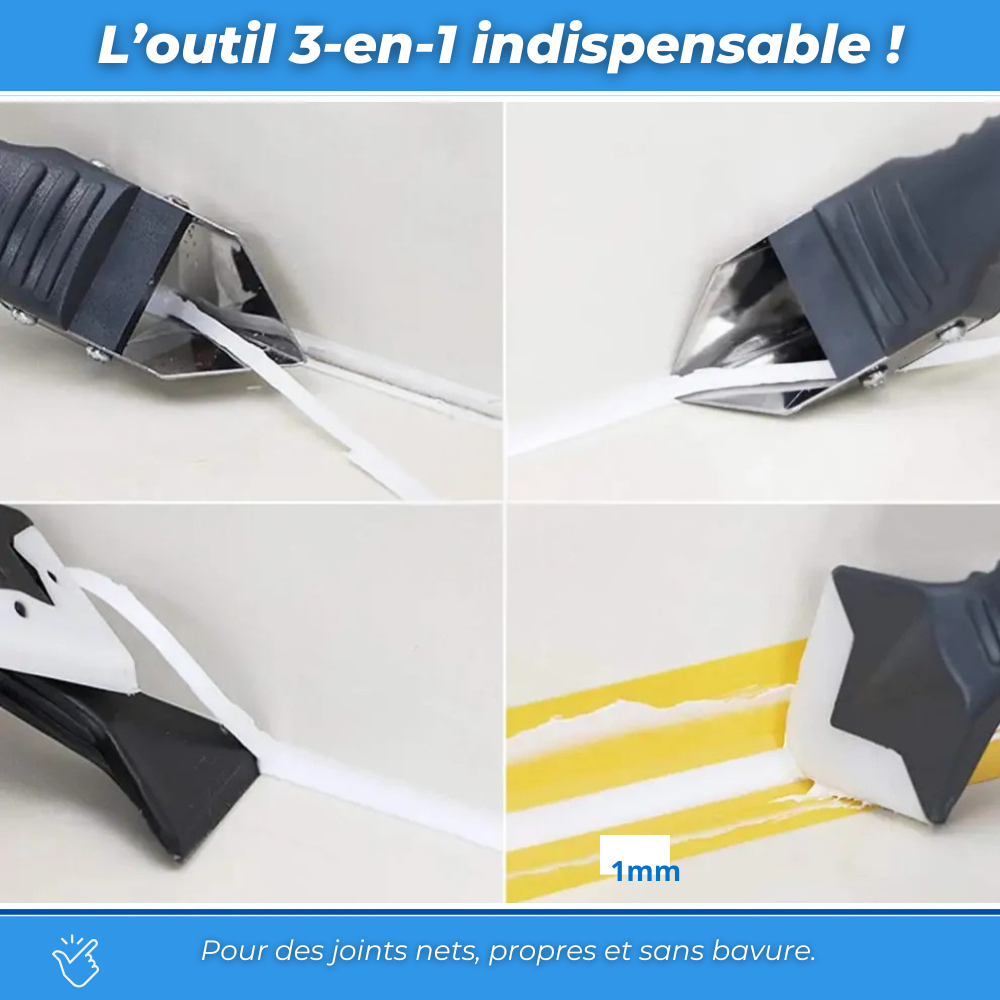 Silicone Master – Outil de Calfeutrage 5 en 1